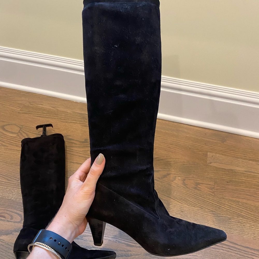 Black Suede Peter Kaiser Bootz, size 7